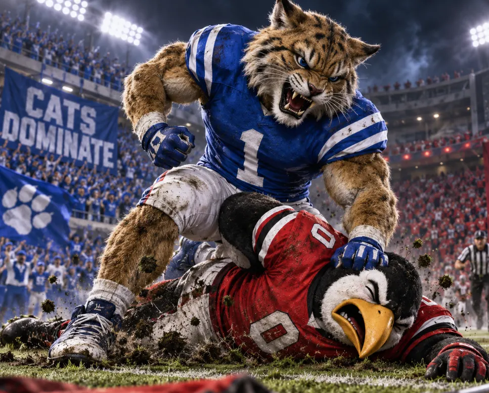 Cats Dominate the Penguins in Stein's Debut 45 - 13